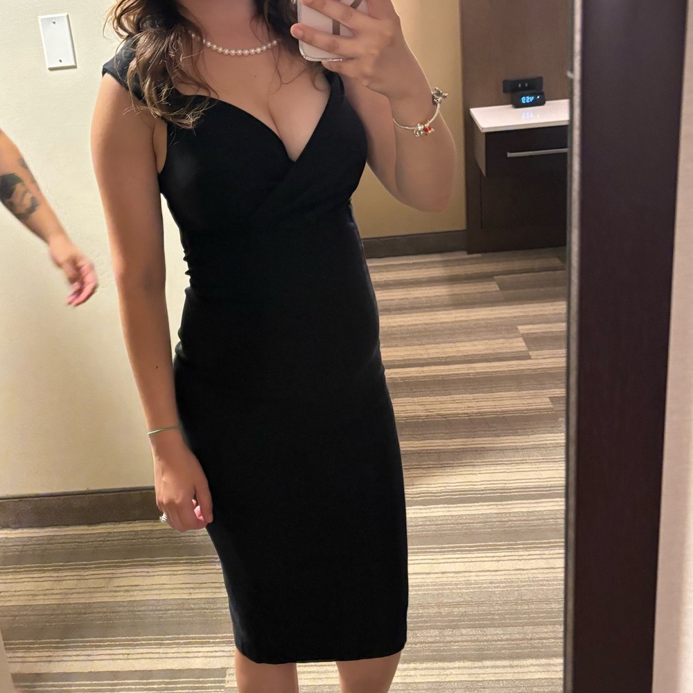Unique Vintage BodyCon Dress Black (XS/2)